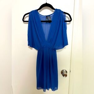 Bisou bisou sheer chiffon draped kimono dress